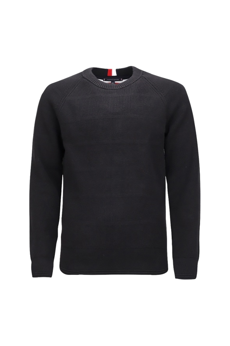 Tommy Hilfiger Sweater - STRUCTURE CHANGE SWEATER dark blue