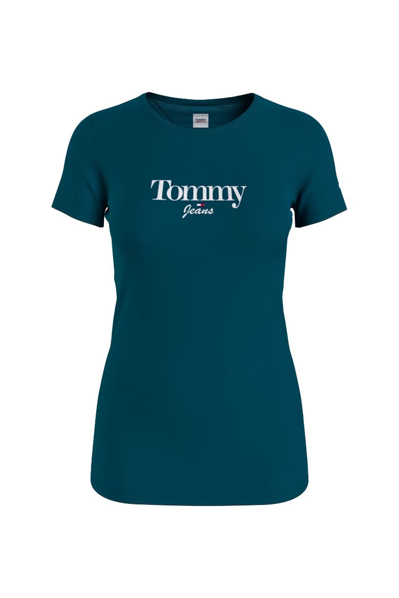 Tommy Jeans T-shirt - TJW SKINNY ESSENTIAL LOGO 1 SS blue