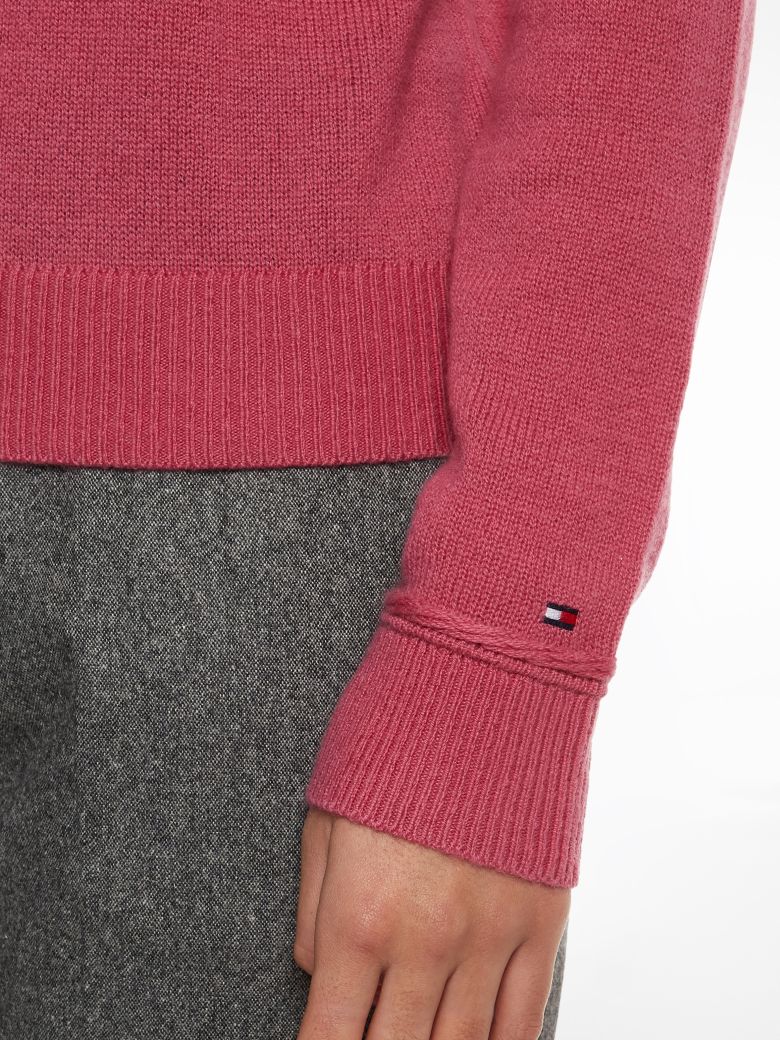 Tommy Hilfiger Sweater - SOFTWOOL C-NK SWEATER pink