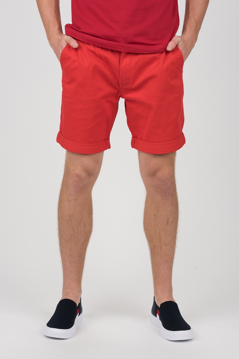 Tommy Jeans Shorts - TOMMY HILFIGER TJM ESSENTIAL CHINO SHORT red