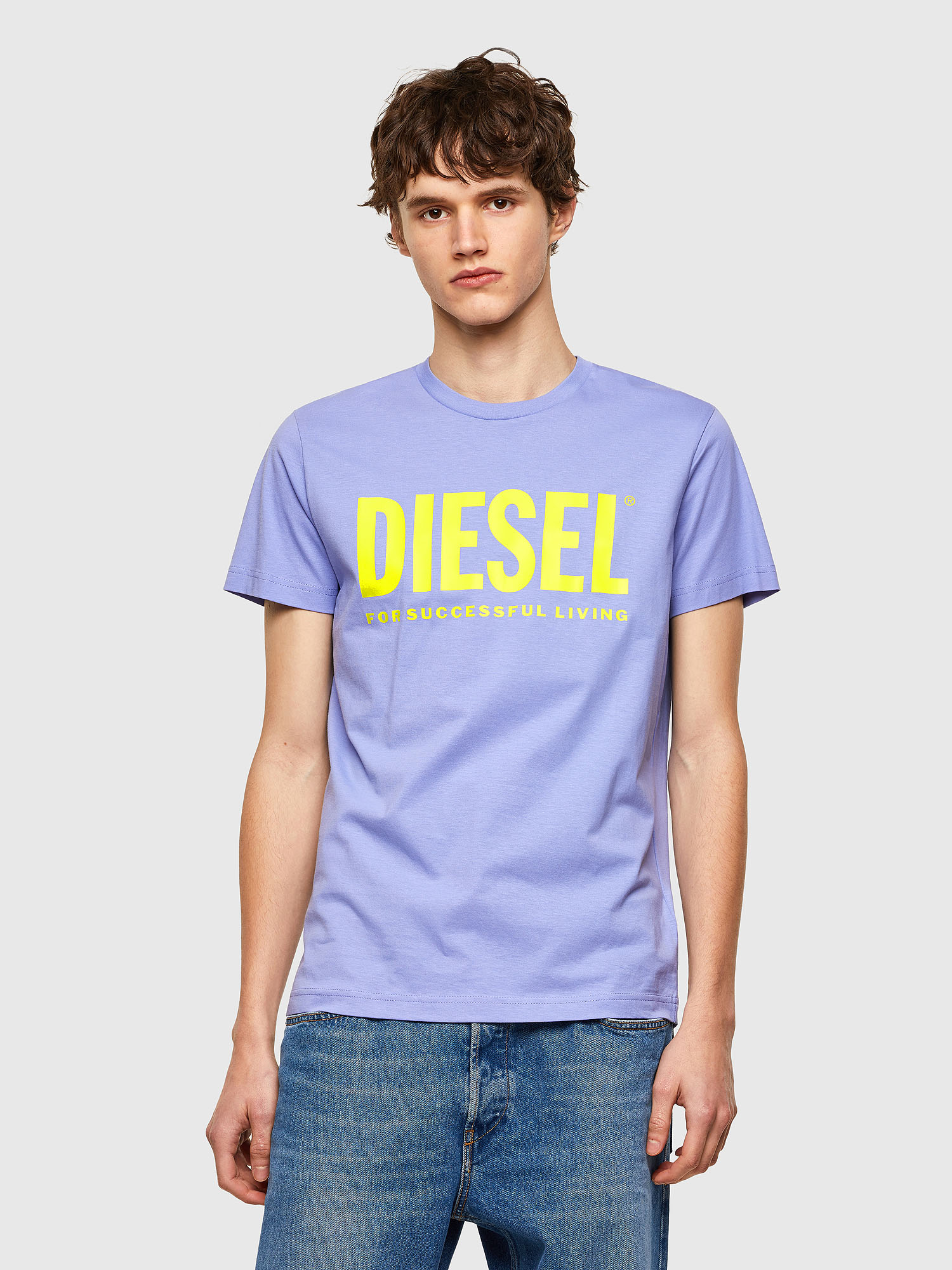 Diesel T-shirt - TDIEGOLOGO TSHIRT purple