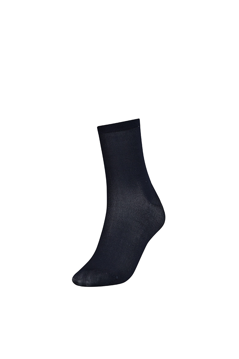 Tommy Hilfiger Socks - TH WOMEN SOCK 1P HEEL STRIPE black