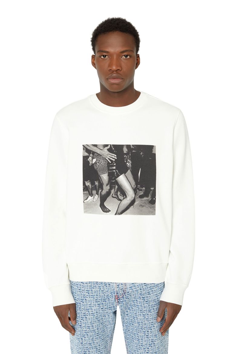 Diesel Sweatshirt - S-GINN-E8 SWEAT-SHIRT White