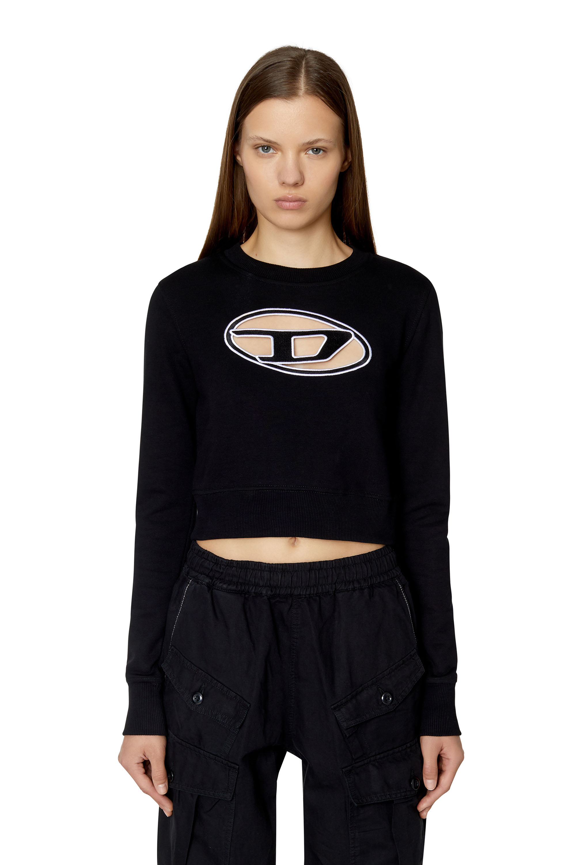 Diesel Sweatshirt - F-SLIMMY-E3 SWEAT-SHIRT Black