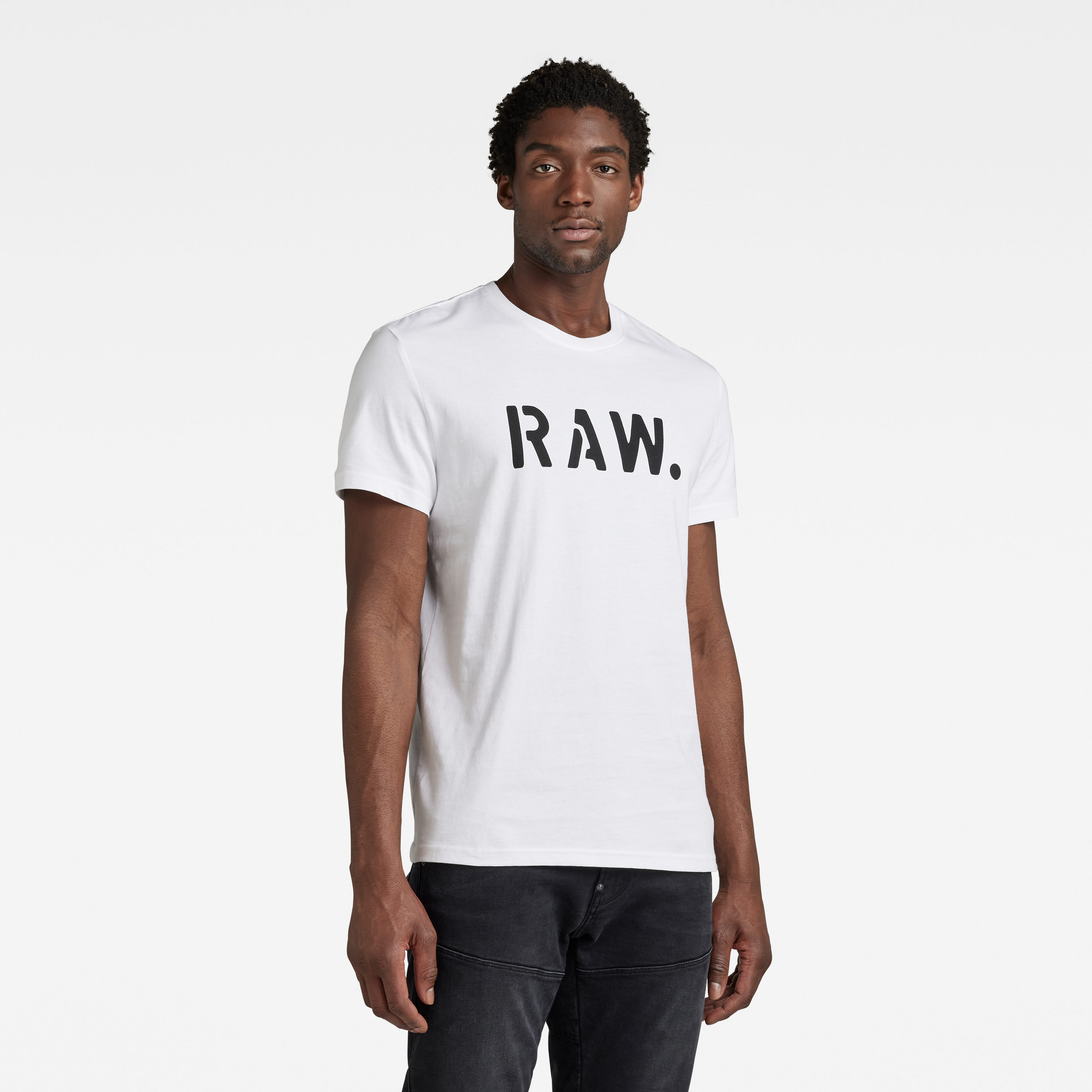 G-STAR T-shirt - Stencil RAW r t white