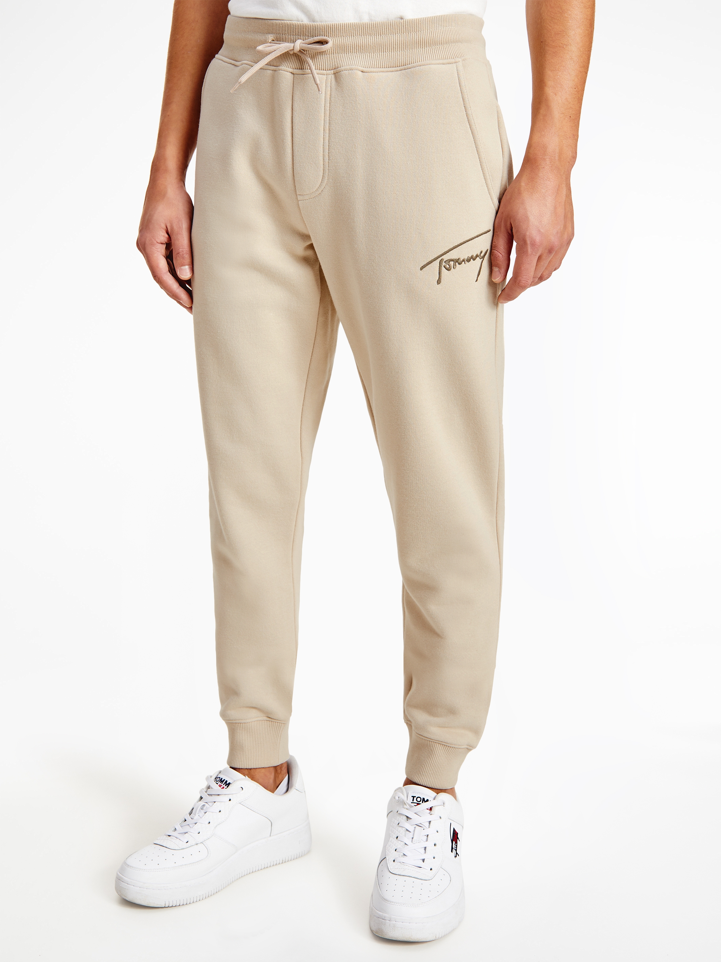 Tommy Jeans Sweatpants - TJM SIGNATURE SWEATPANT beige