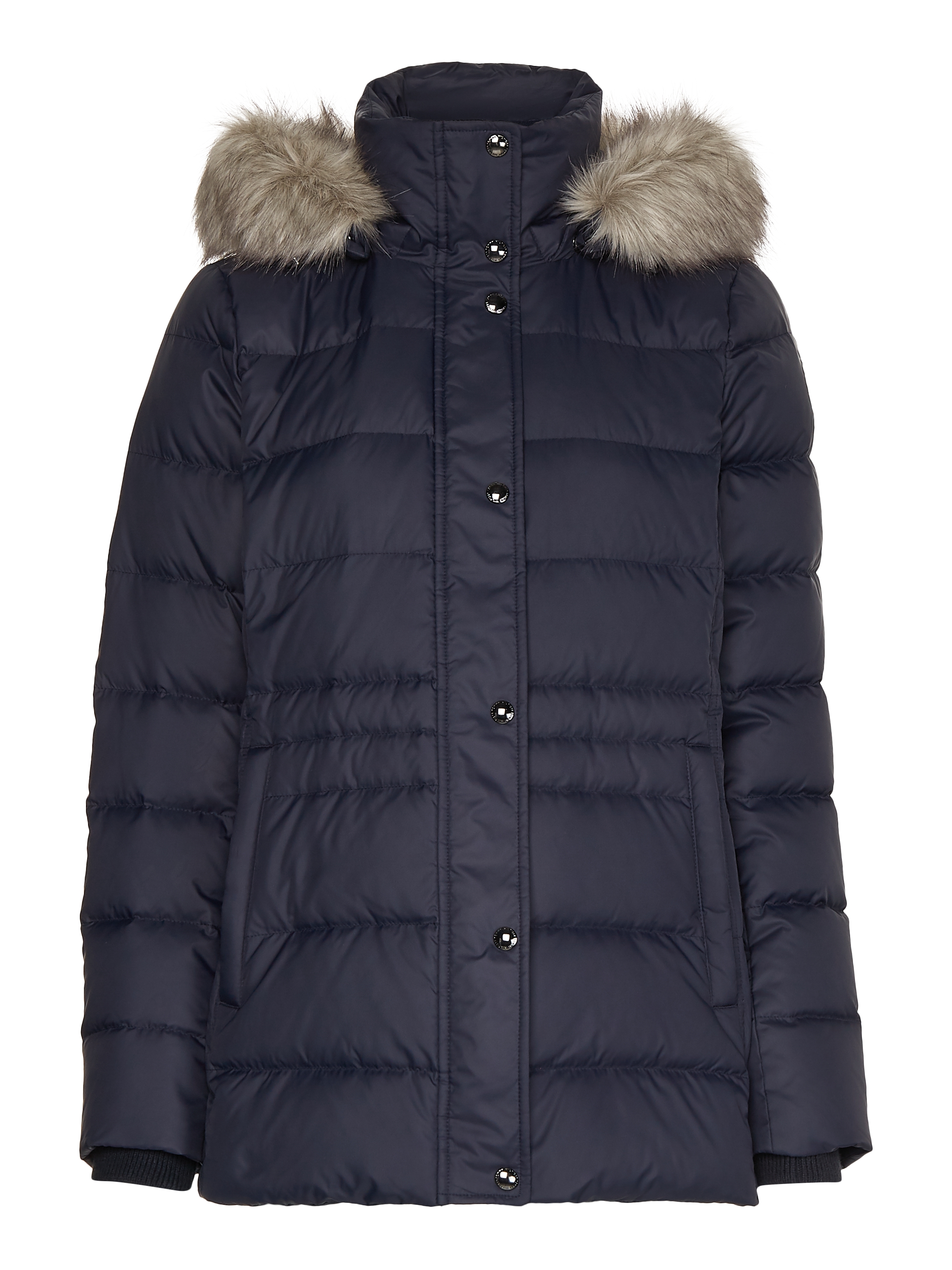 Tommy Hilfiger Jacket - TYRA DOWN JKT WITH FUR blue