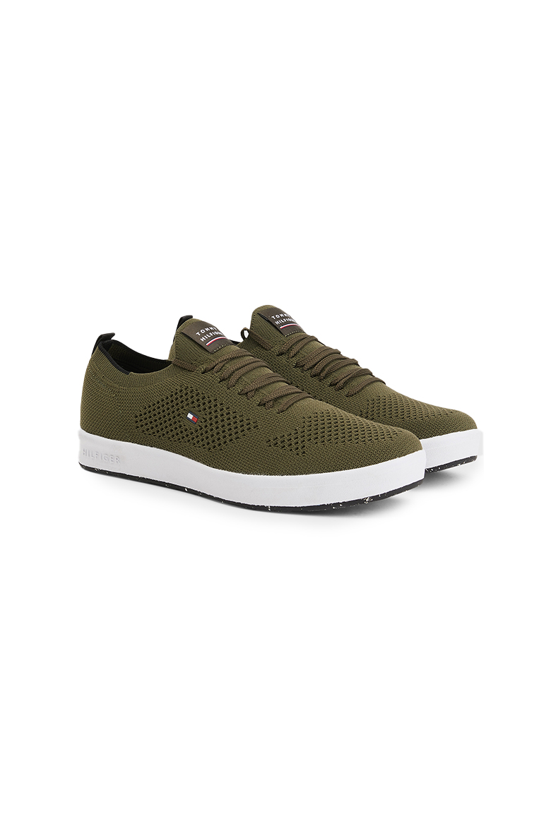 Tommy Hilfiger Sneakers - SUSTAINABLE KNIT SOCK CUPSOLE green