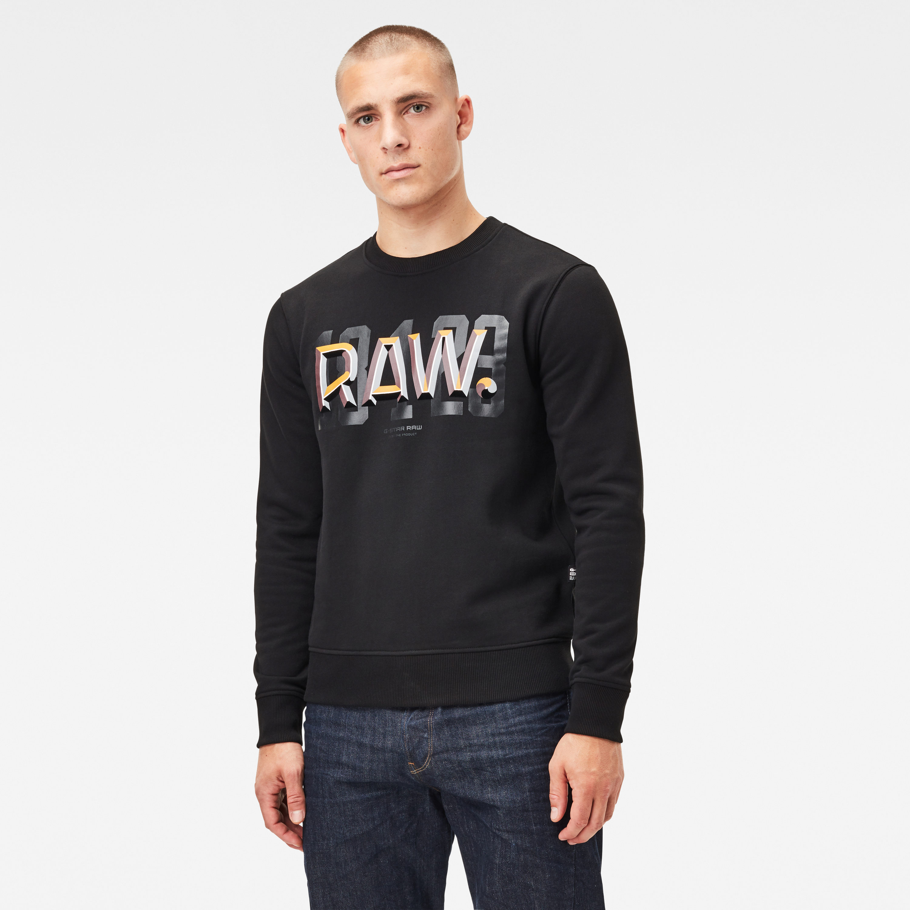 G-STAR Sweatshirt - Raw Dot R Sw Ls Black