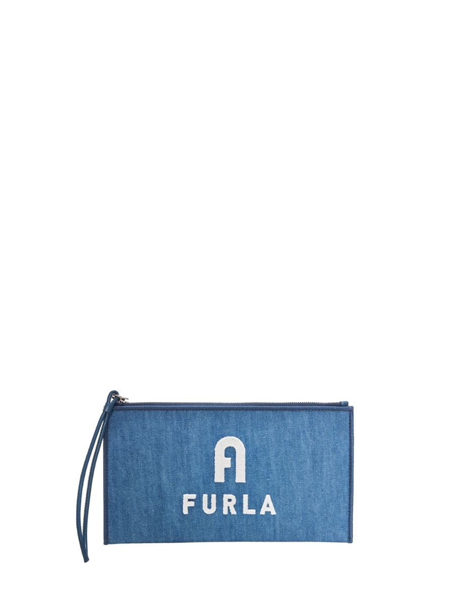 Handbag - FURLA OPPORTUNITY S ENVELOPE blue