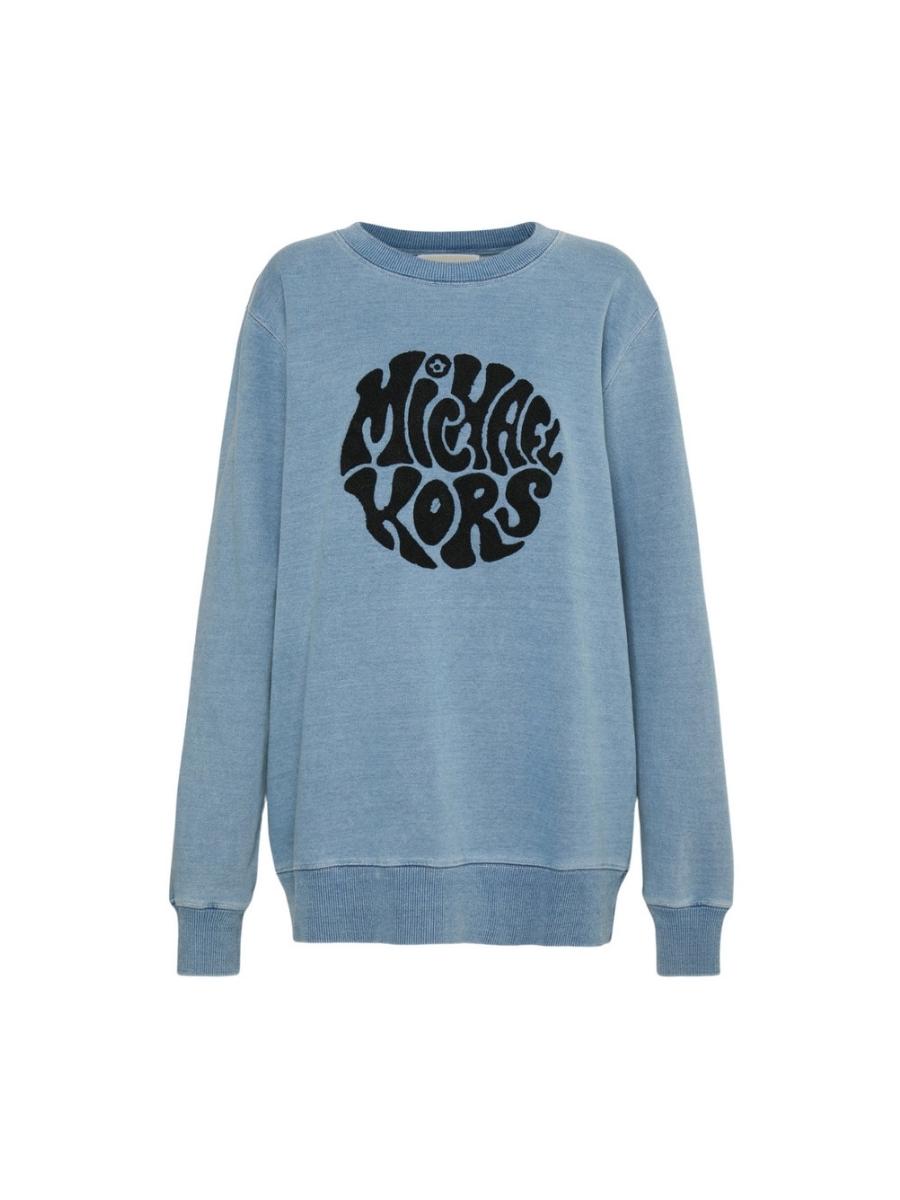 Michael Kors Sweatshirt - UNISEX MK 60S SWEATSHIRT blue