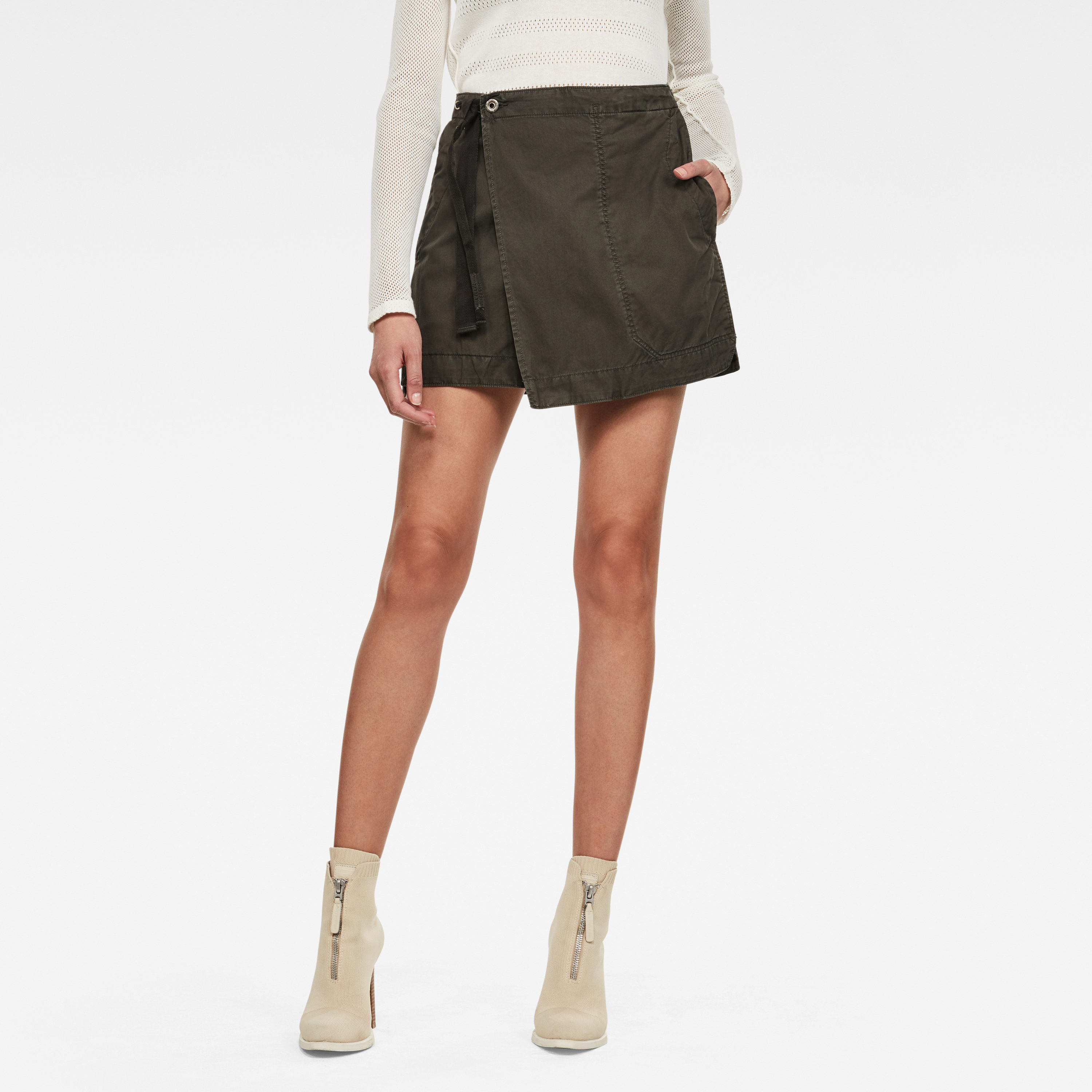 G-STAR Skirt - Utility Wrap Mini Skirt Dark Olive