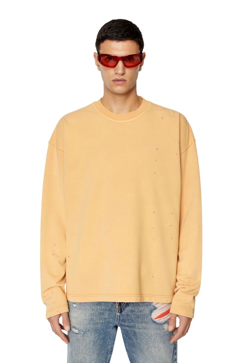 Diesel Sweatshirt - S-ALMON-E1 SWEAT-SHIRT orange