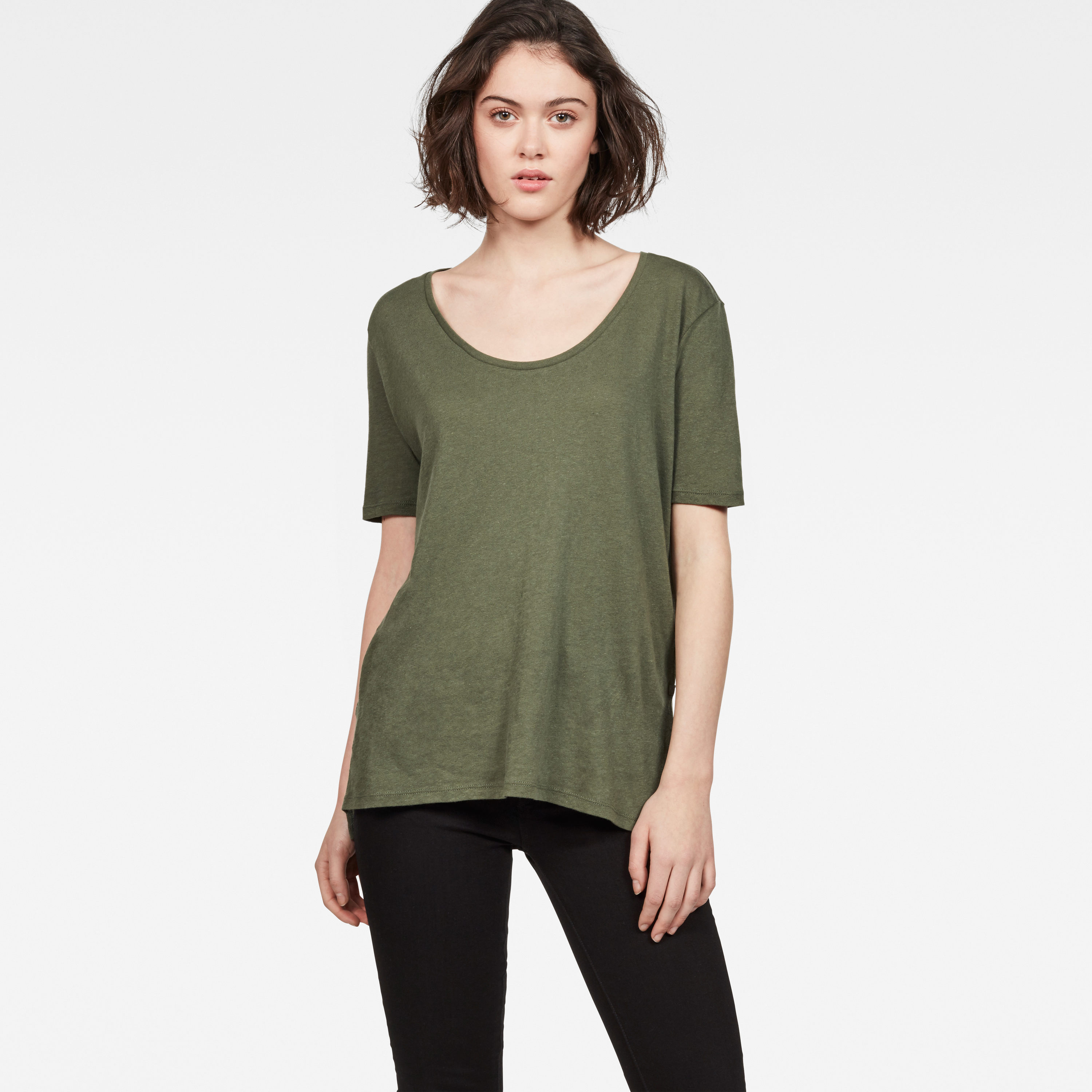 G-STAR T-Shirt - Dyv Straight Deep Green