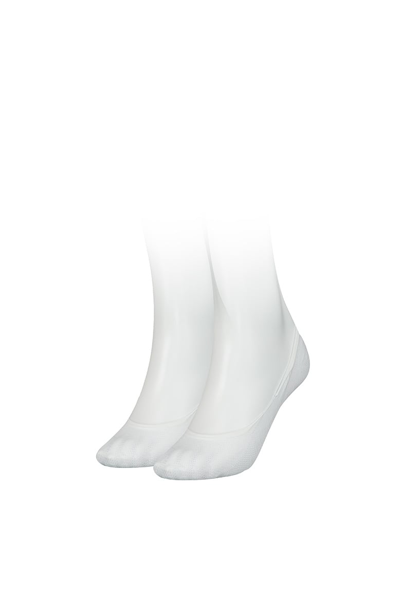 Tommy Hilfiger Socks - TH WOMEN FOOTIE 2P TH BURN OUT white