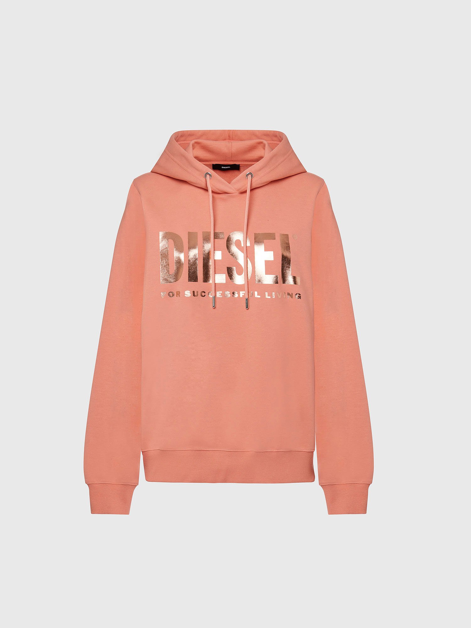 Diesel Sweatshirt - FANGHOODLOGO SWEATSHIRT pink