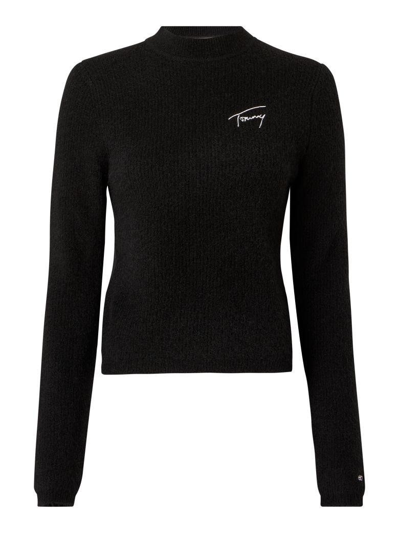 Tommy Jeans Turtleneck - TJW SIGNATURE RIB TURTLENECK black