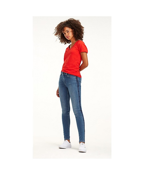 Jeans - Tommy Jeans MID RISE SKINNY NORA SDLGM Blue