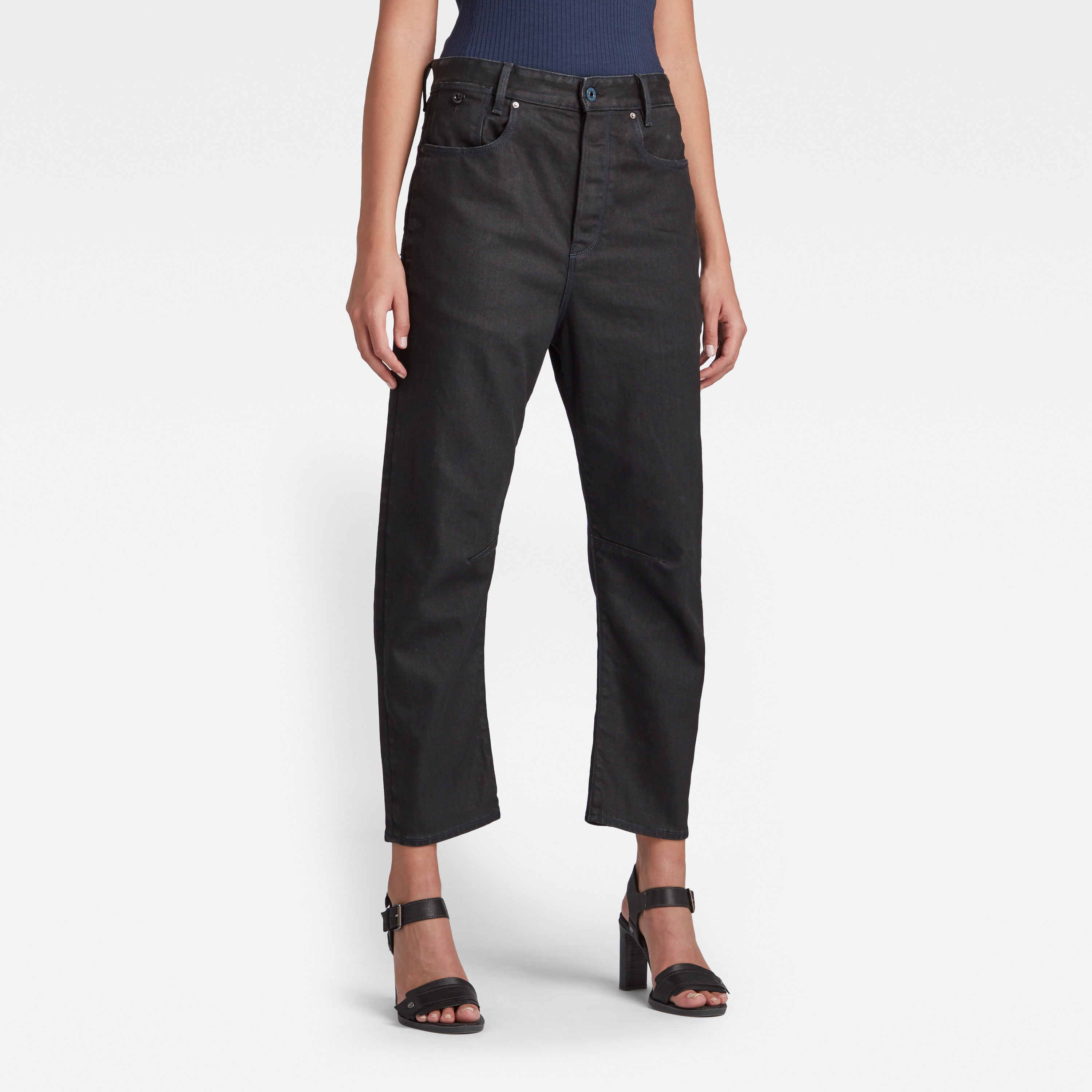 Jeans - G-star C-Staq 3D Boyfriend Crop Black