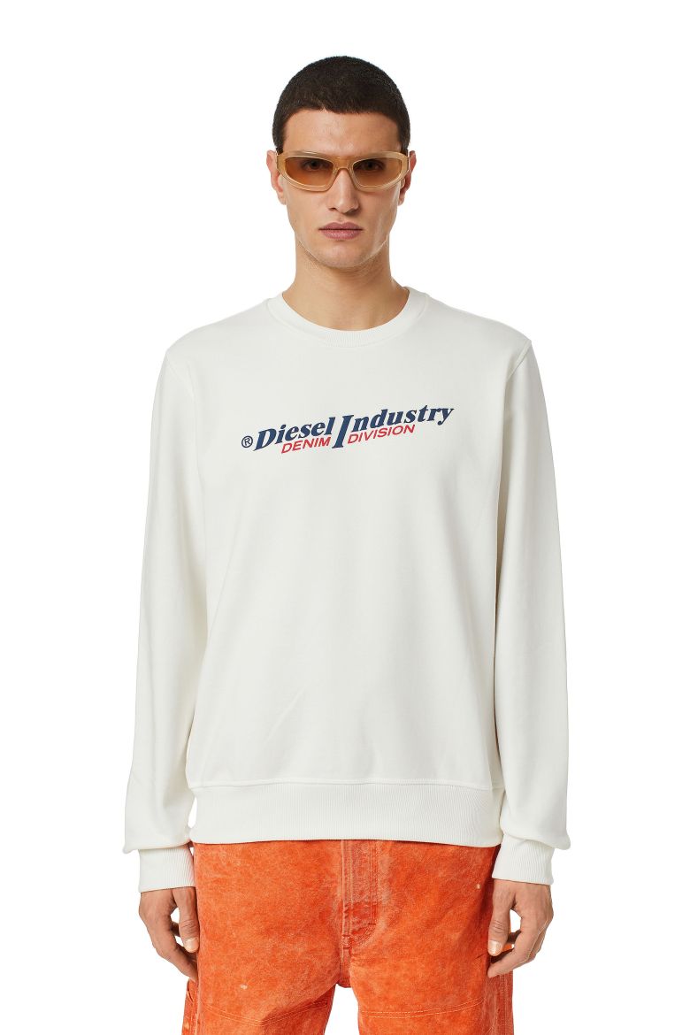 Diesel Sweatshirt - S-GINN-IND SWEAT-SHIRT White