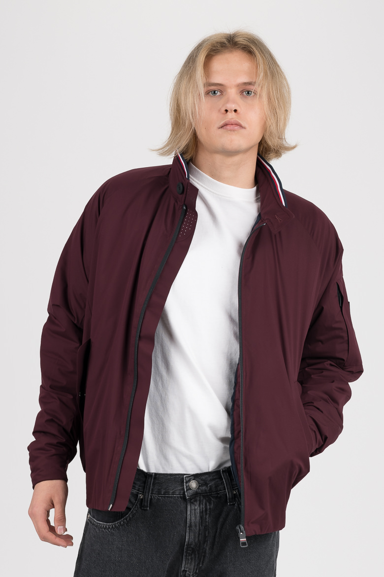 Tommy Hilfiger Jacket - STRETCH HARRINGTON Burgundy