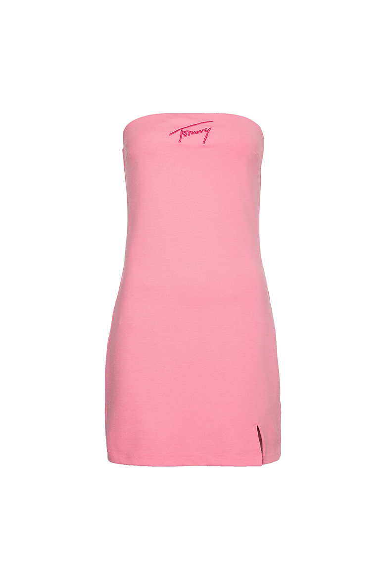 Tommy Jeans Dress - TJW SIGNATURE BODYCON DRESS pink