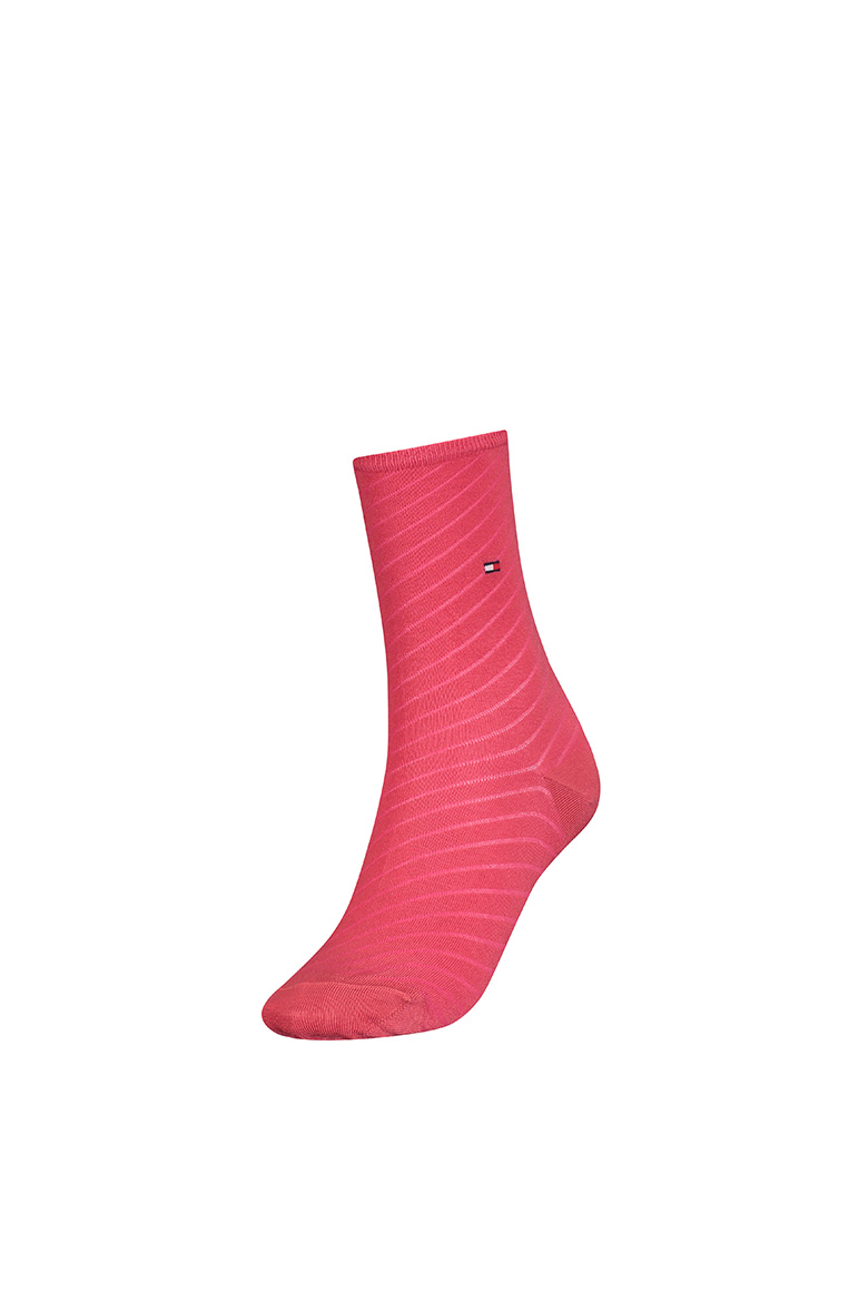 Socks - Tommy Hilfiger BIAS TRANSPARANT 1 pack pink-red