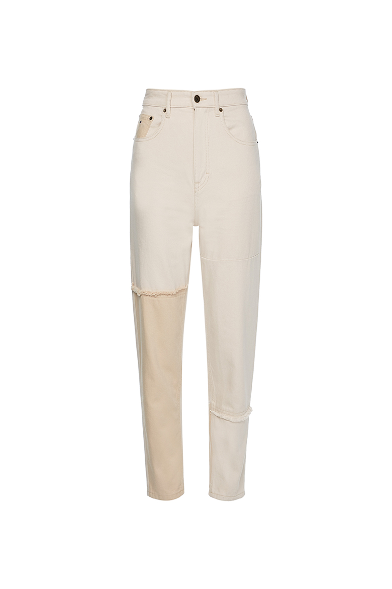 Tommy Jeans Jeans - MOM JEAN UHR TPRD BE801 SMSTR beige