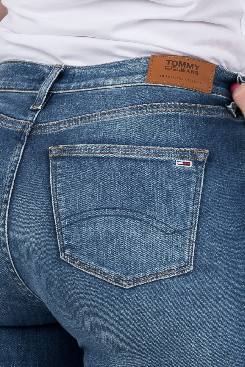 Tommy Jeans Jeans - NORA MID RISE SKNY ANKL ZIP MNM blue