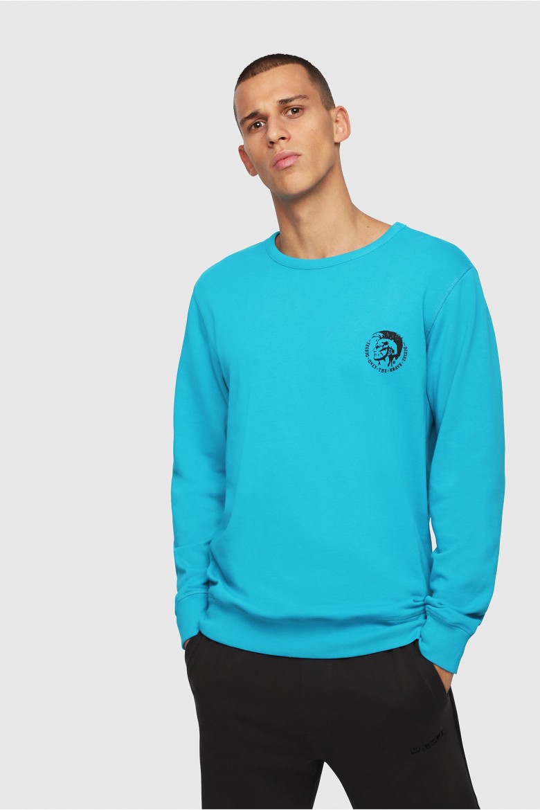 Sweatshirt - Diesel UMLTWILLY SWEATSHIRT light blue