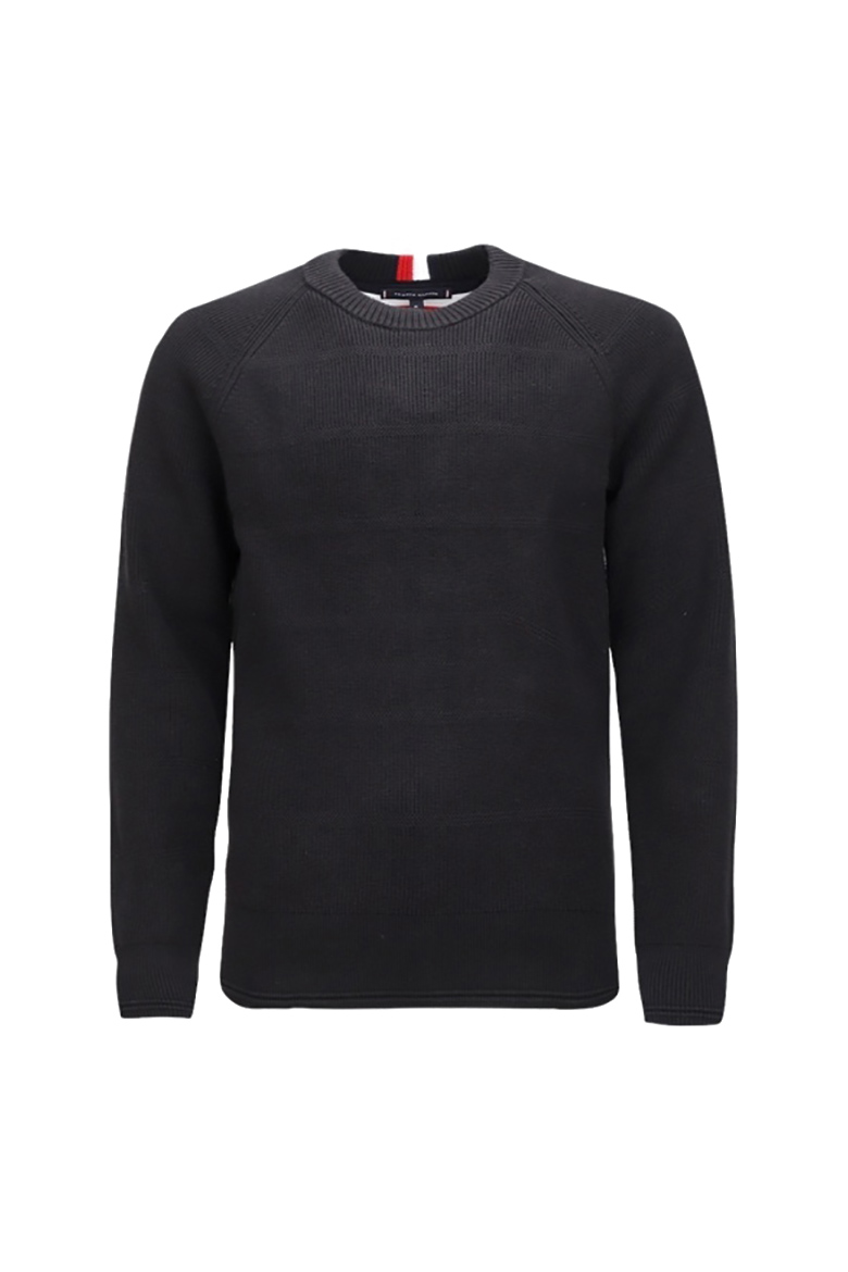 Tommy Hilfiger Sweater - STRUCTURE CHANGE SWEATER black