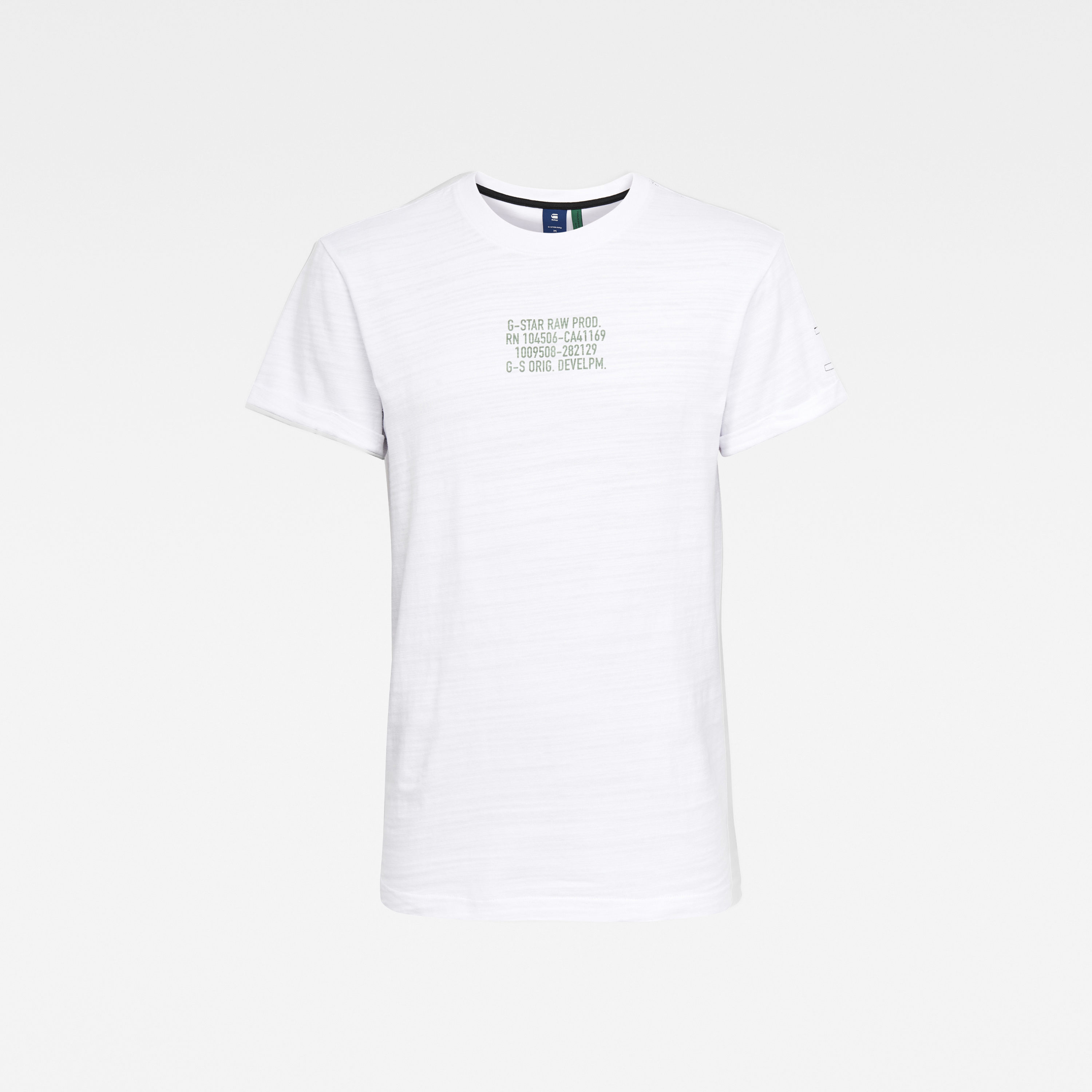 G-STAR T-shirt - Chest text graphic r t white