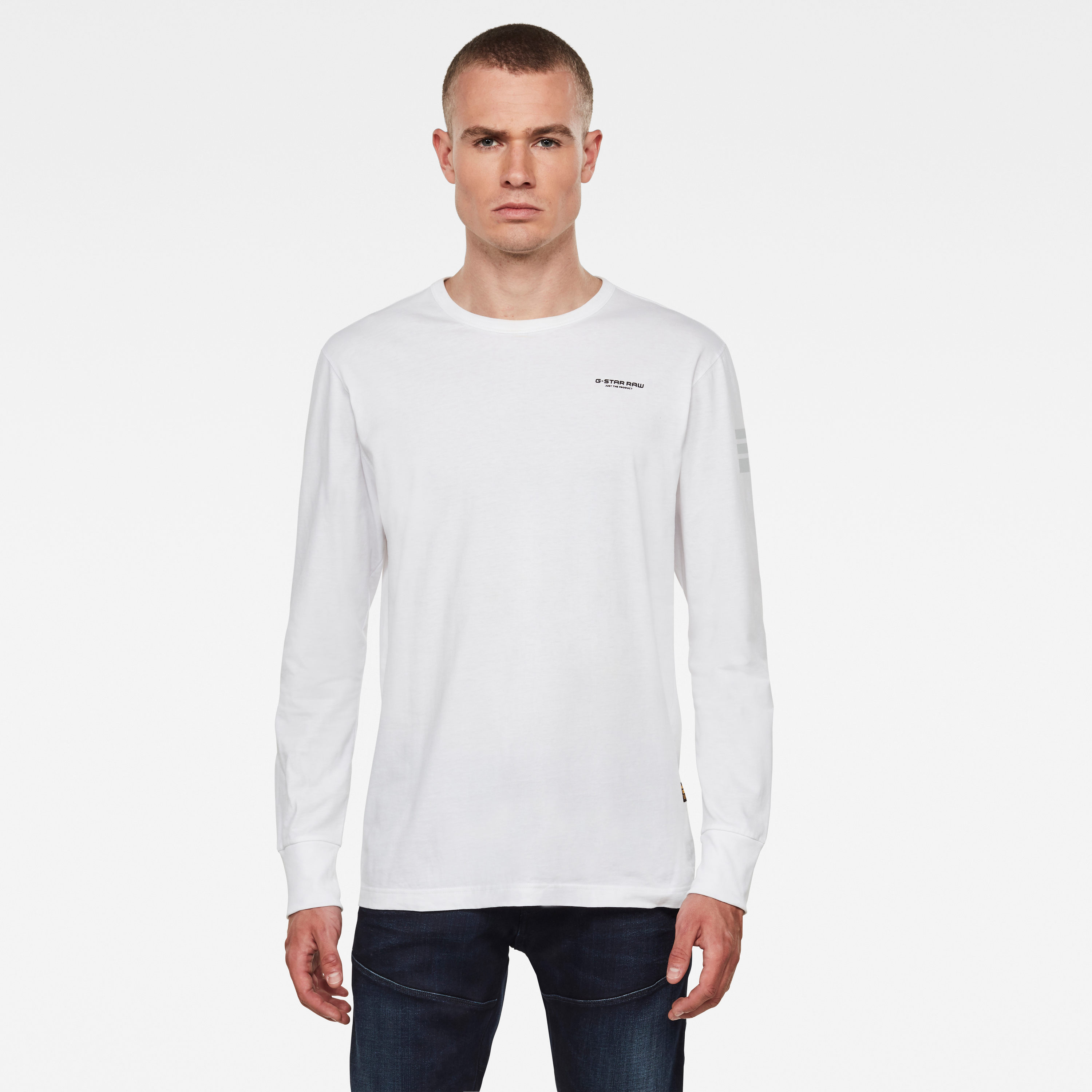 G-STAR T-shirt - Base R T L\S white