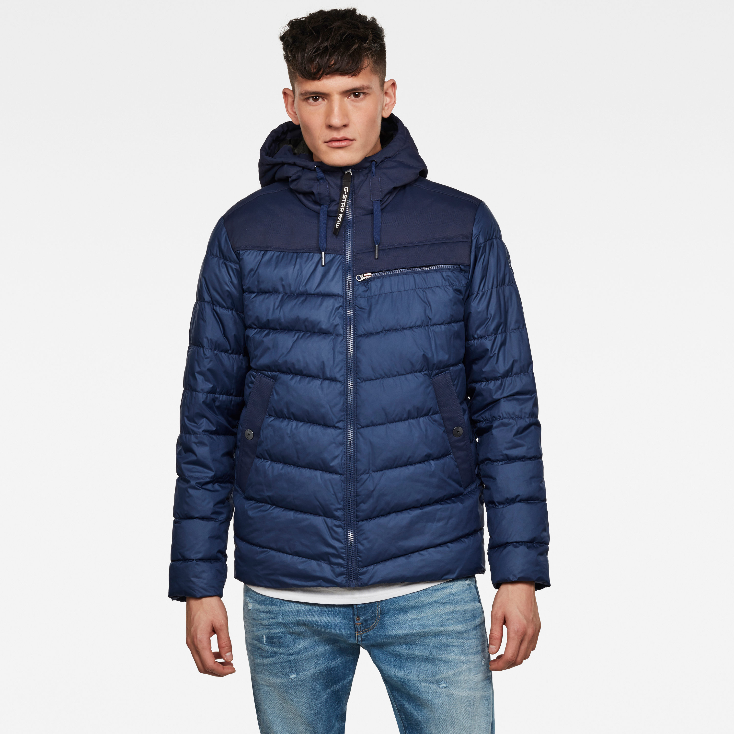 G-STAR Jacket - Attacc quilted hdd jacket dark blue