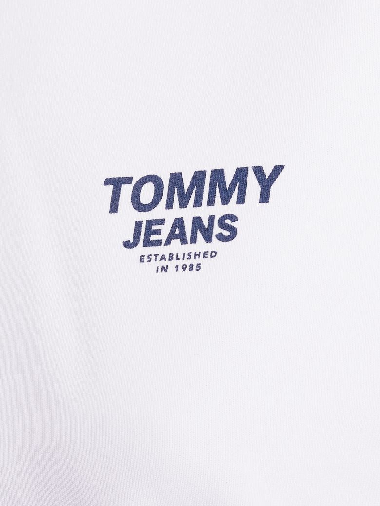 Tommy Jeans Sweatshirt - TJW BXY CROP TAPING HOODIE white