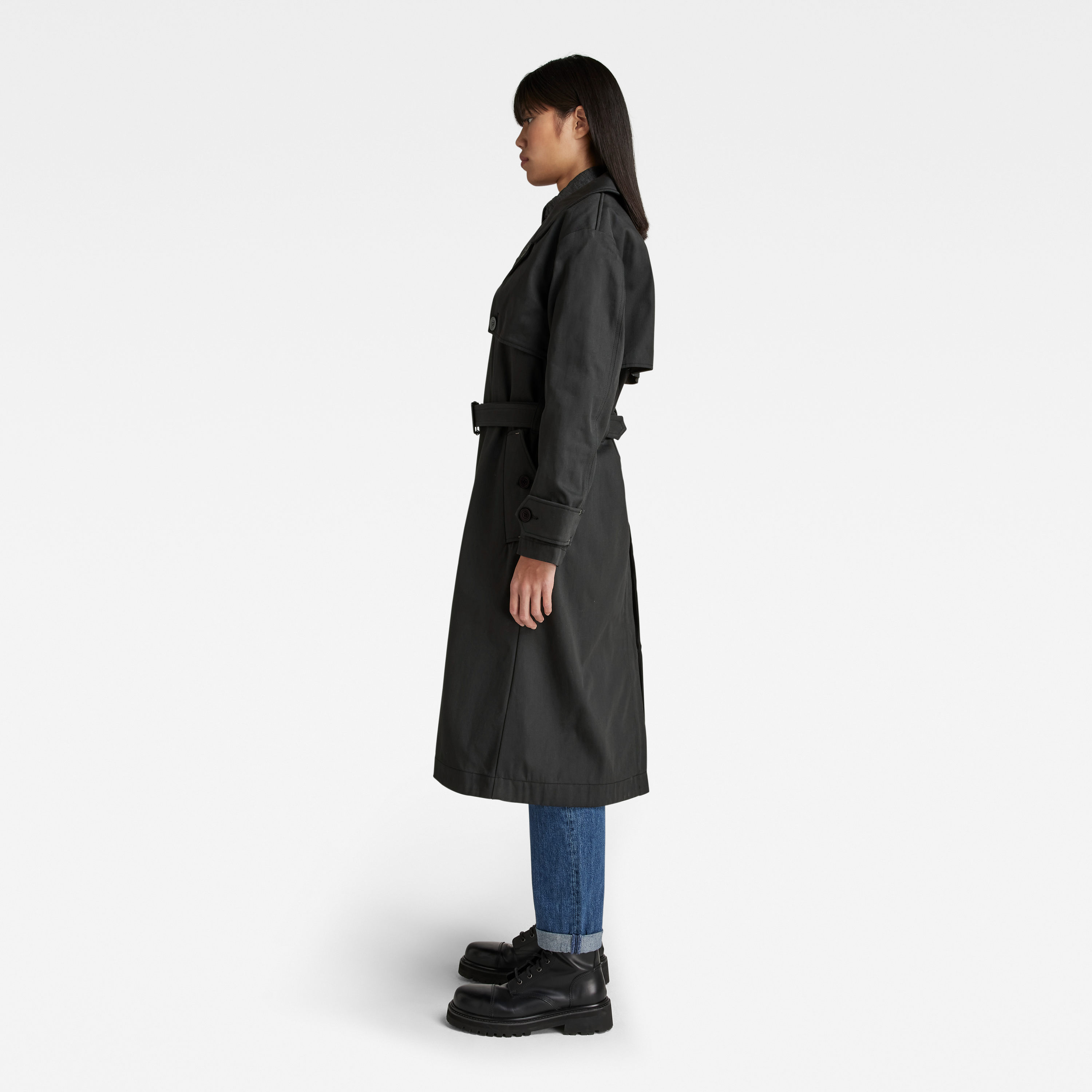G-STAR Coat - High Trench wmn black