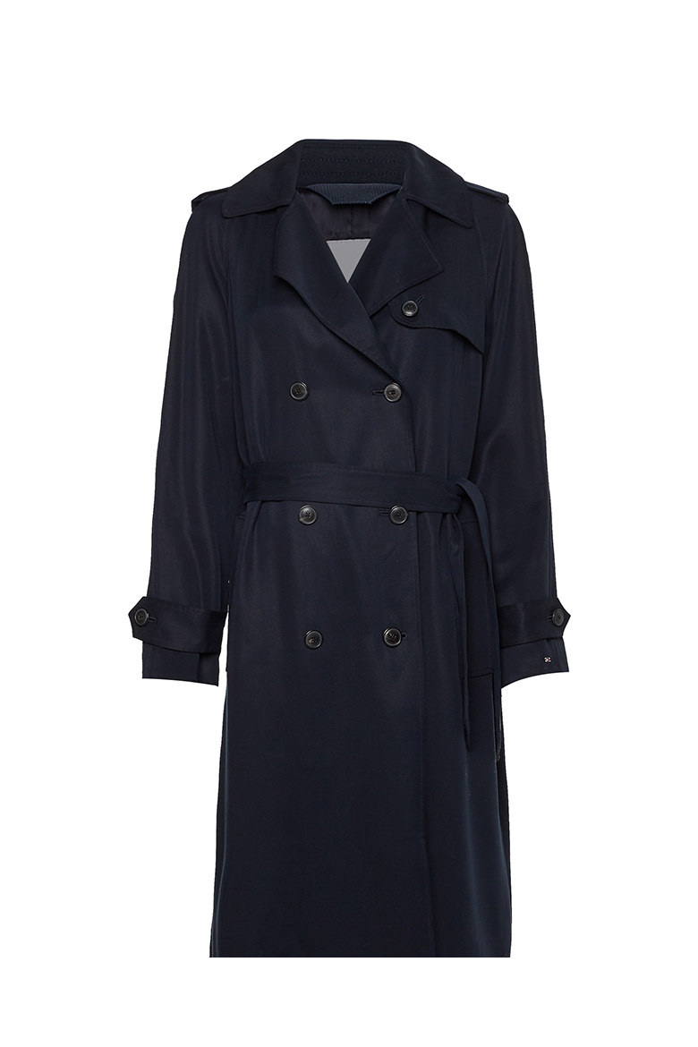 Tommy Hilfiger Trench coat - TENCEL DB TRENCH blue