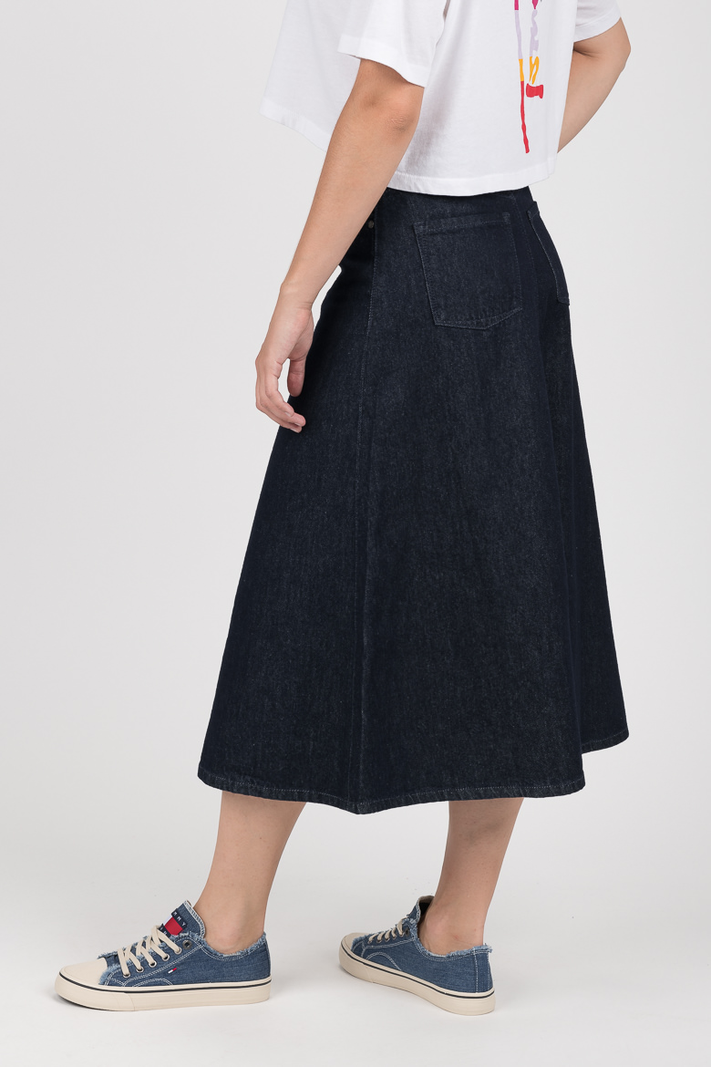 Tommy Hilfiger Skirt - SKIRT HW TAMARA dark blue