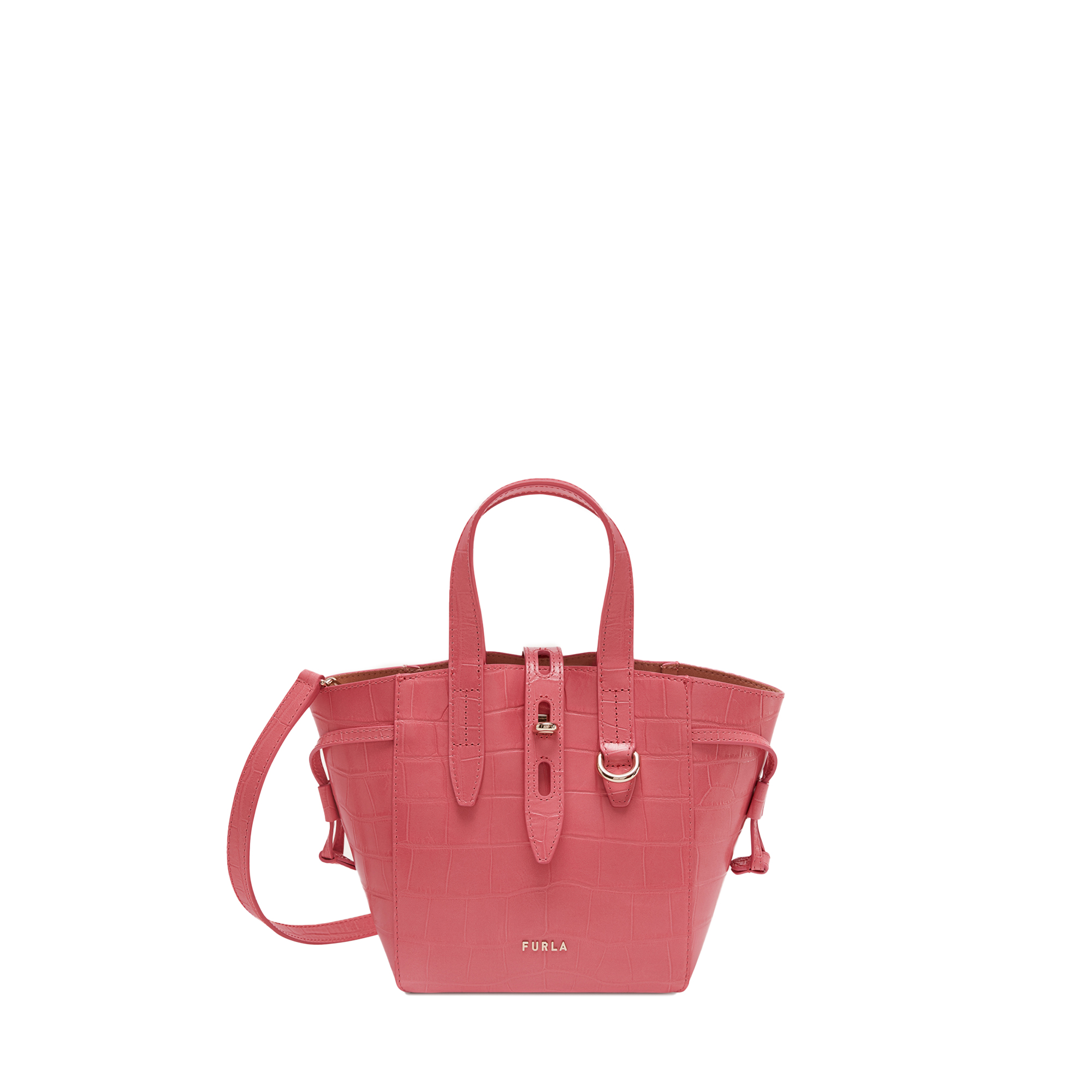 Handbag - FURLA NET MINI TOTE pink