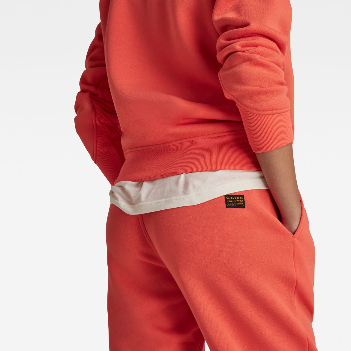 G-STAR Sweatpants - Premium core 2.0 sw hinge wmn orange