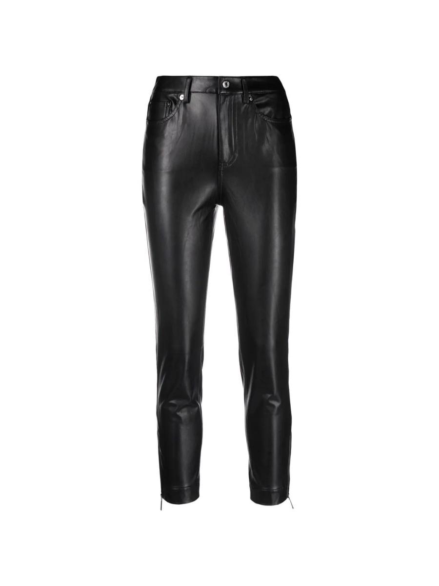 Michael Kors Pants - HW 5 PTS FAUX LTHR PNT black