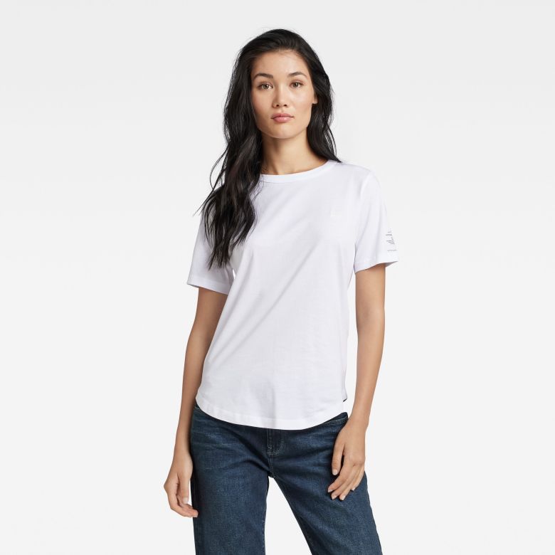 G-STAR T-shirt - Mysid r t optic slim wmn s\s C white