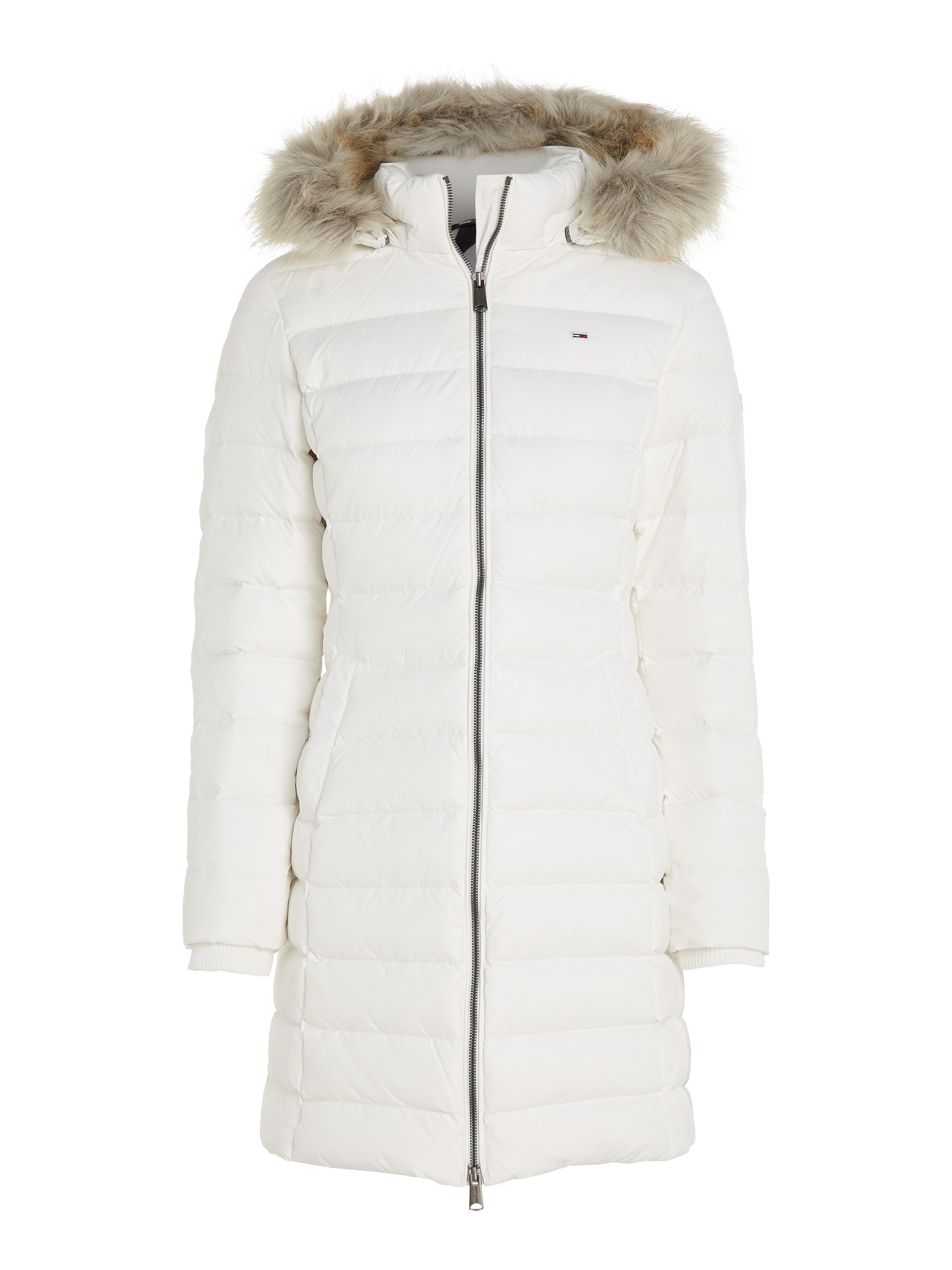 Tommy Jeans Jacket - TJW ESSENTIAL HOODED white