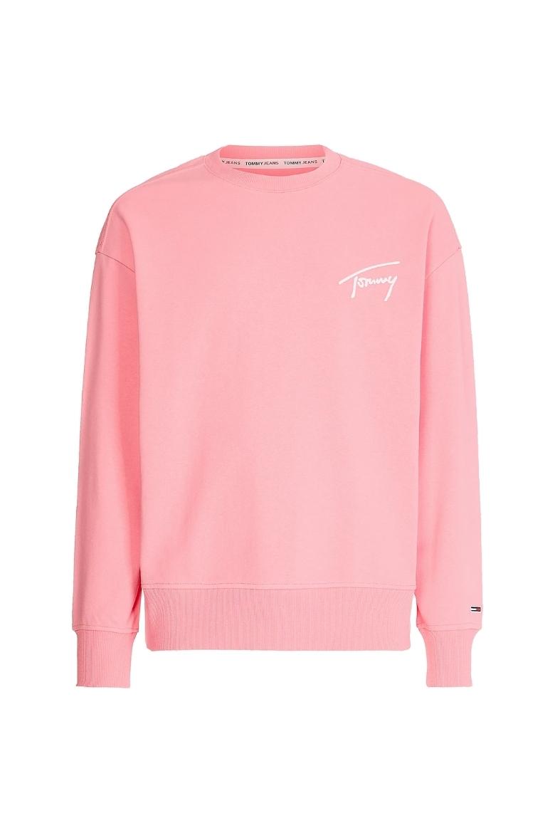 Tommy Jeans Sweatshirt - TJM TOMMY SIGNATURE CREW pink