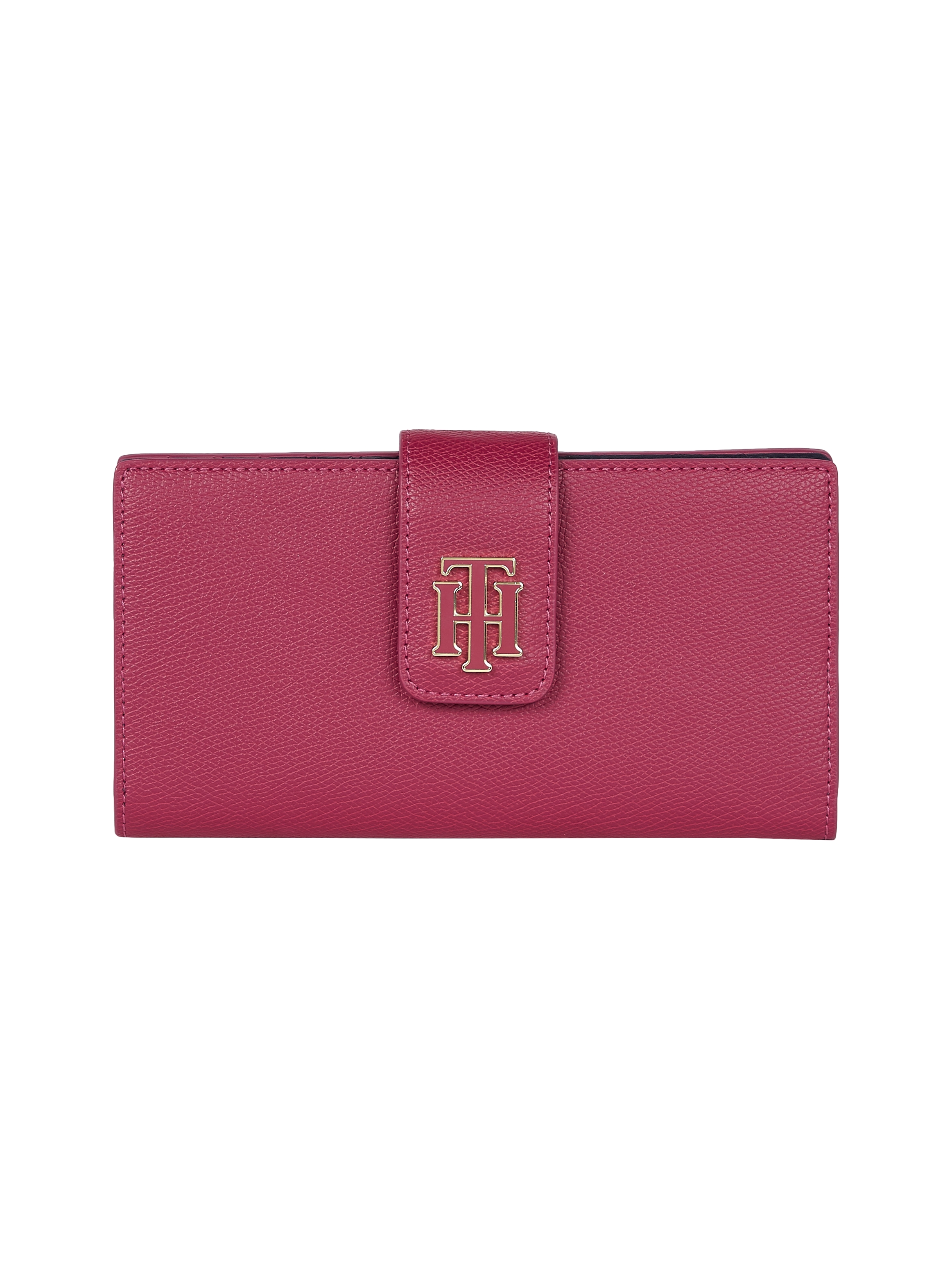 Tommy Hilfiger Wallet - TH OUTLINE LRG FLAP pink