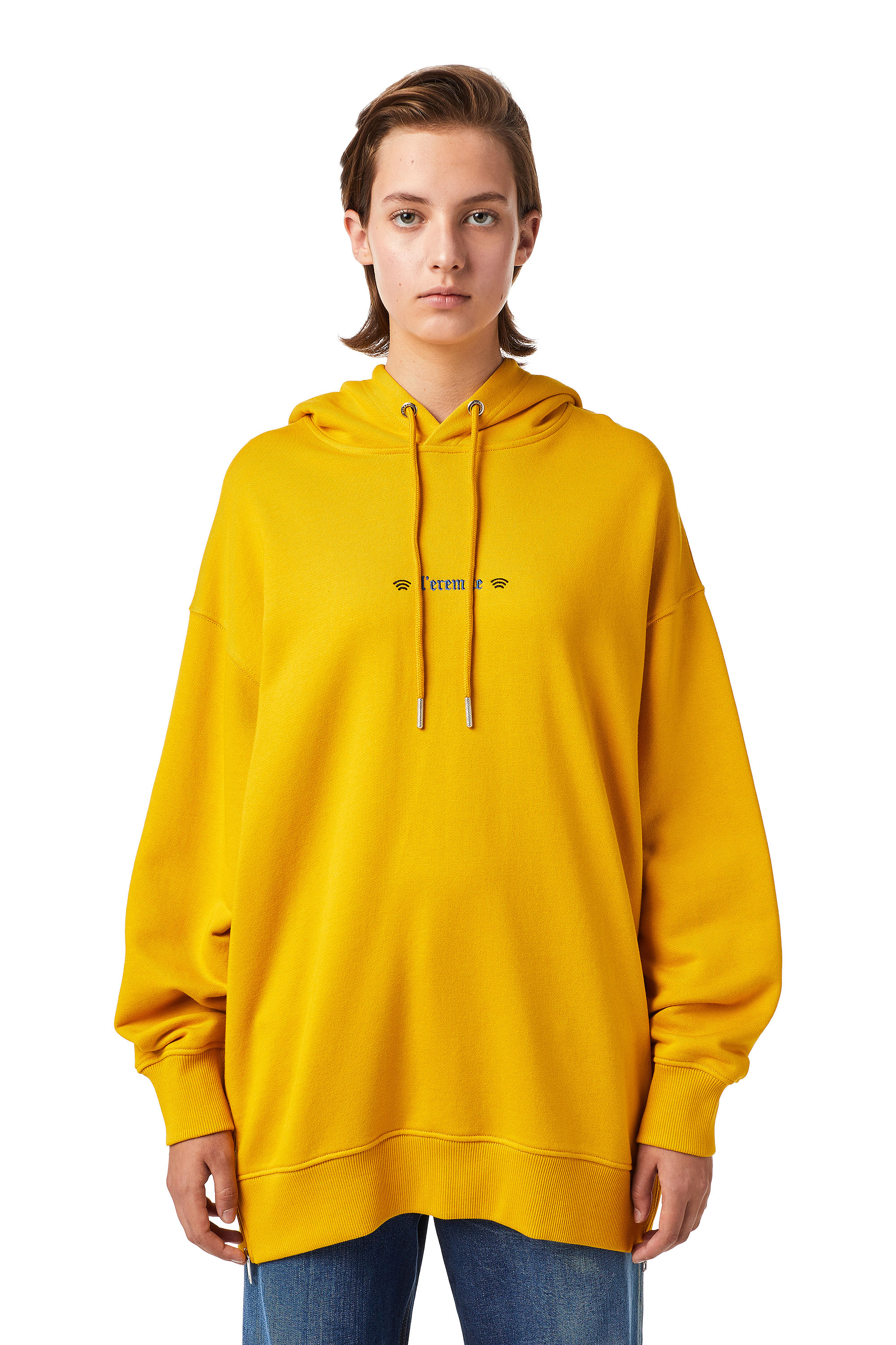 Diesel Sweatshirt - FGULLYHOODB1 SWEATSHIRT yellow