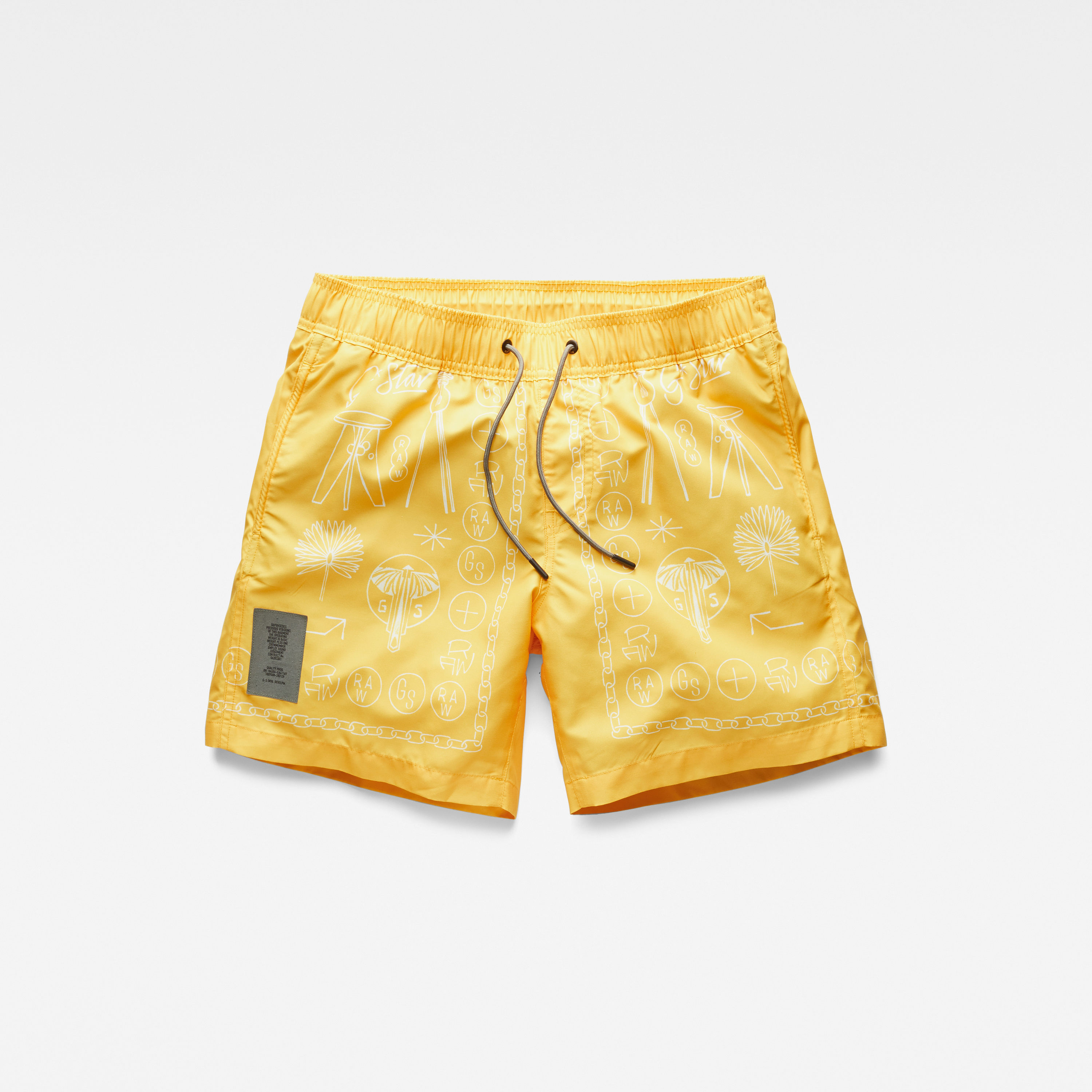 Swimsuit - G-star RAW Dirik Fungus swimshorts yellow