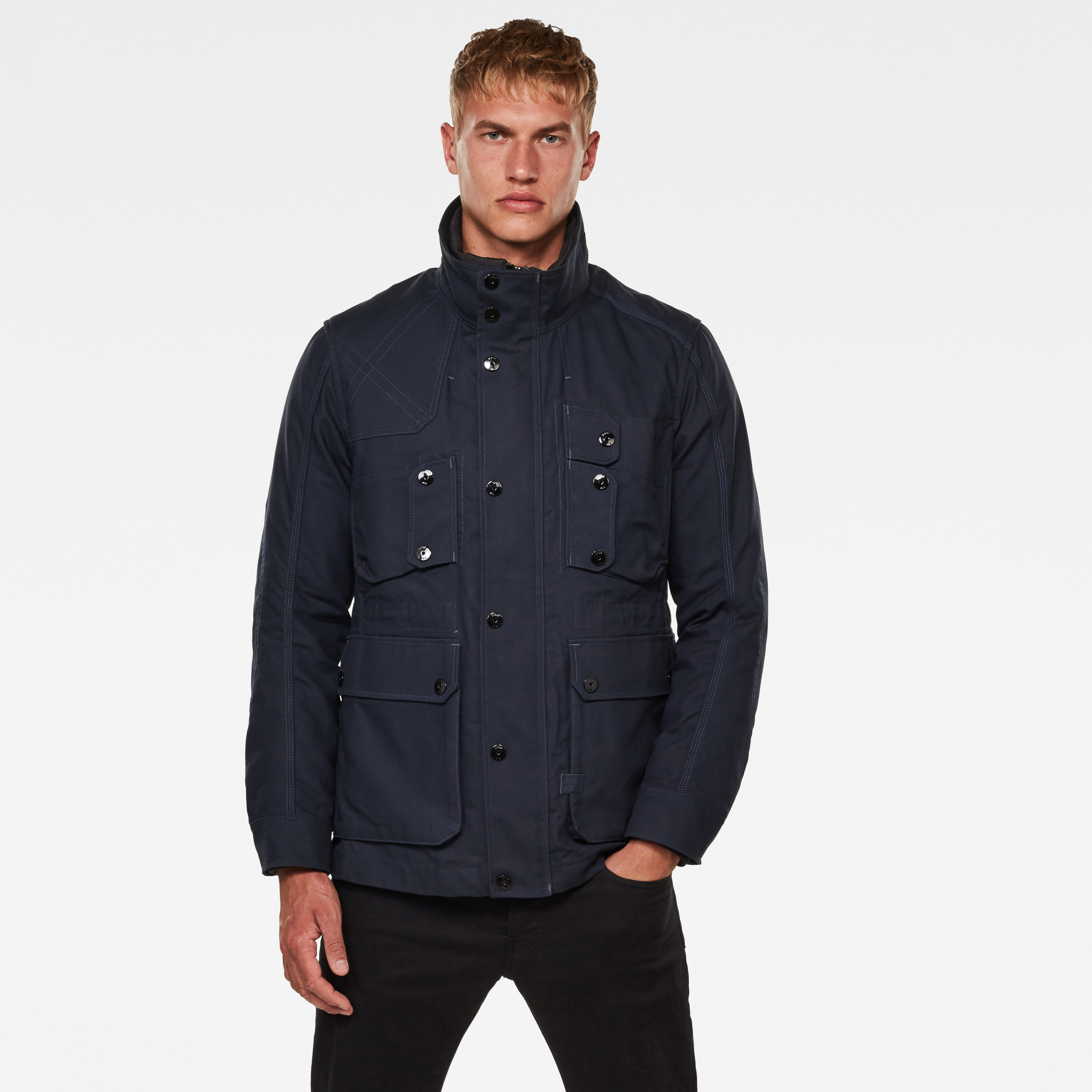 G-STAR Jacket - Modular 2 In 1 Hunting Field Jkt Dark Blue