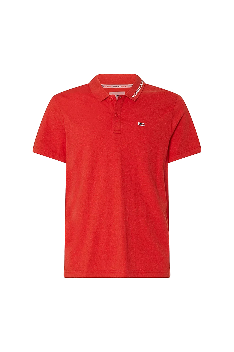 Tommy Jeans Polo Shirt - TJM REG JERSEY POLO red
