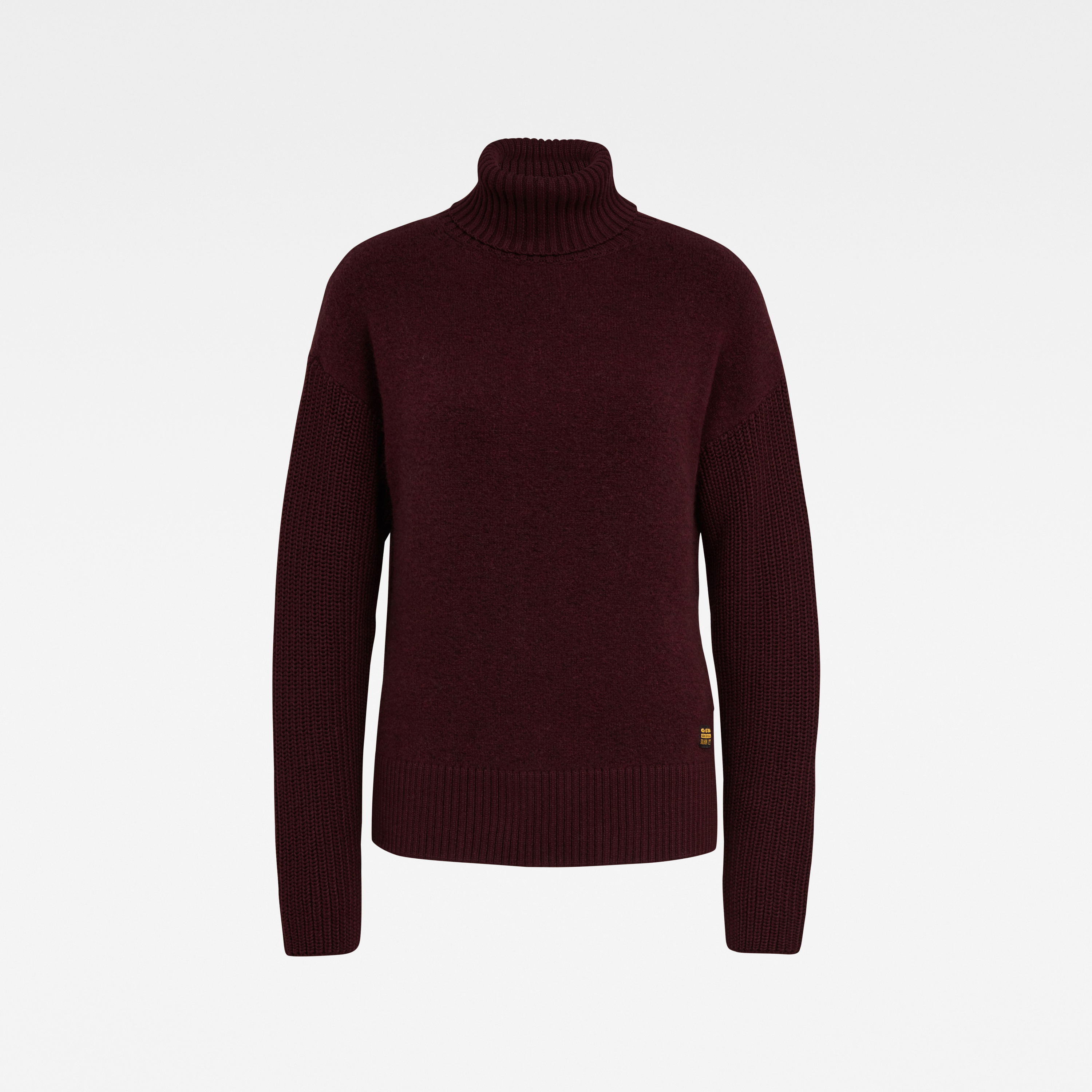 G-STAR Sweater - Addir roll loose knit wmn l\s burgundy